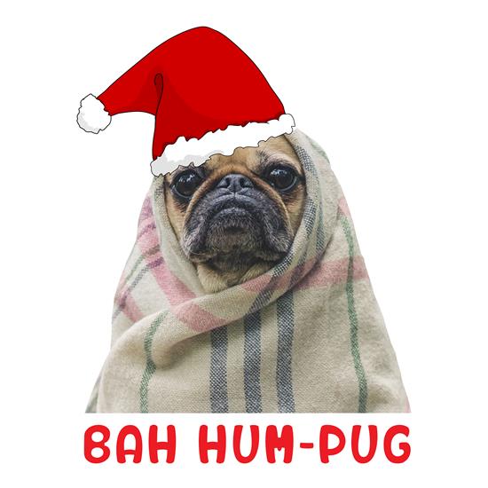Bah Hum Pug t shirt